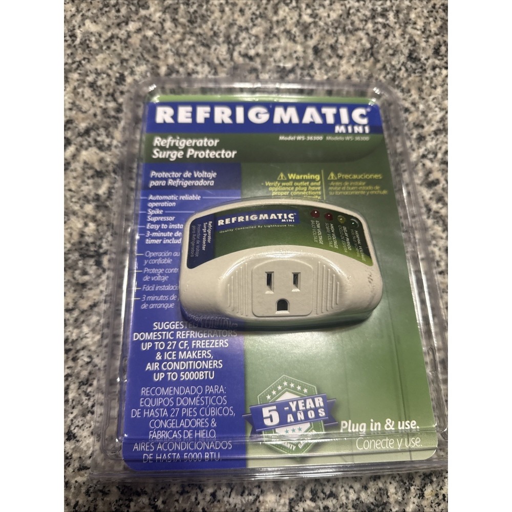Refrigmatic MINI WS36300‎ Surge Protector New White